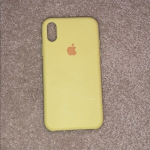 iPhone XR yellow Apple phone case